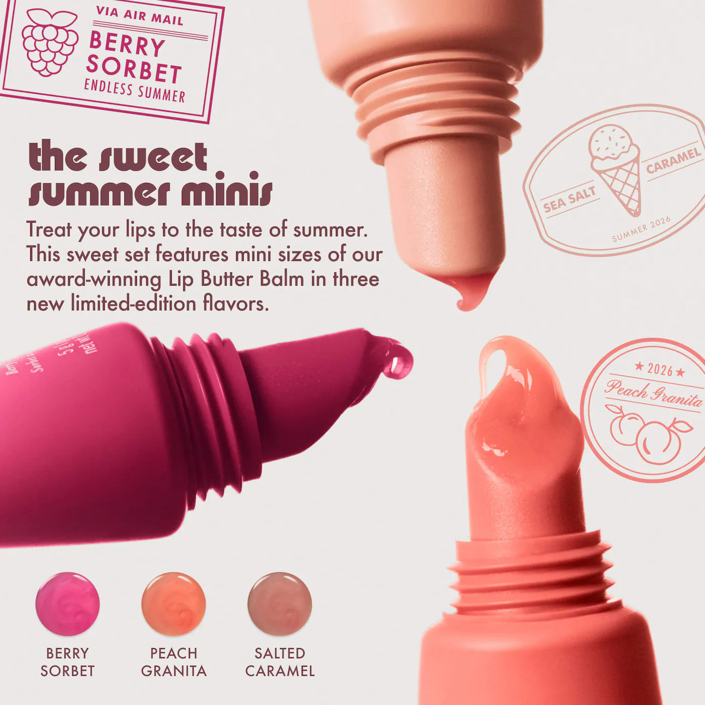 Summer Fridays - The Sweet Summer Minis Lip Butter Balm Trio Set