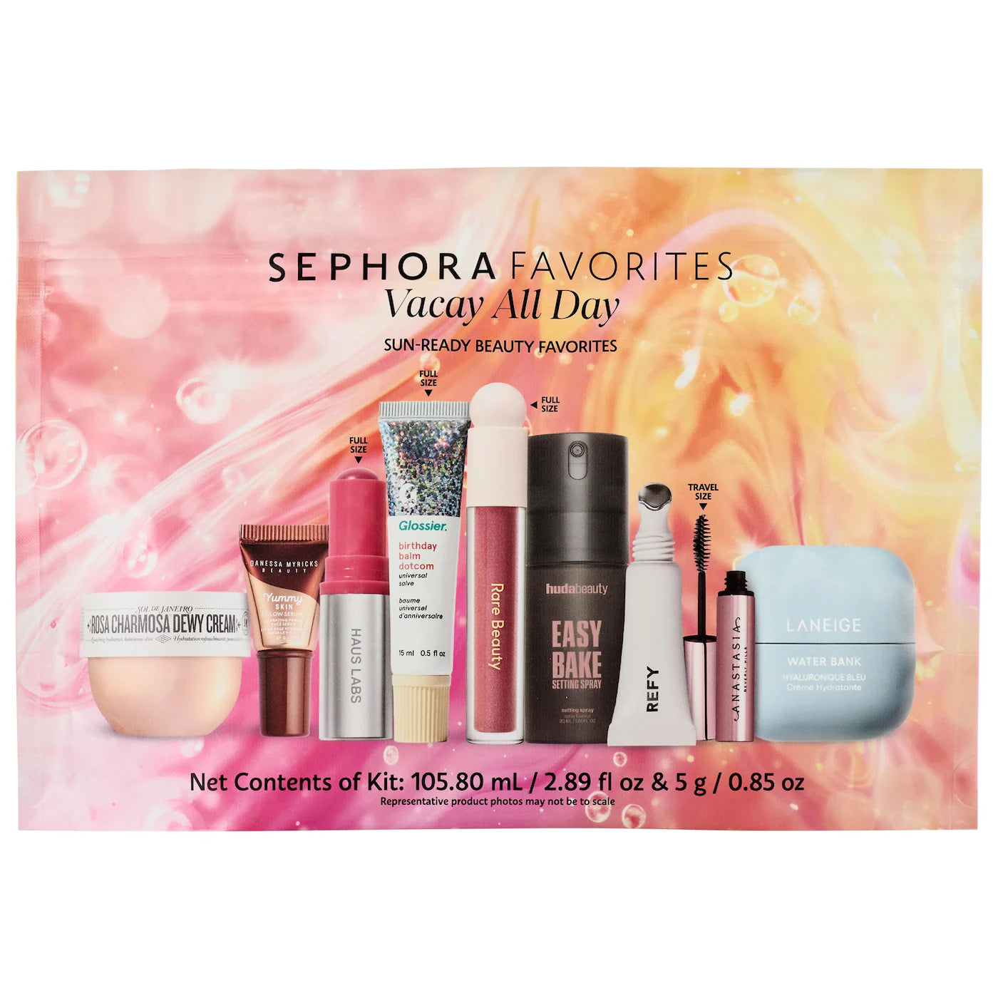 Sephora Favorites - Vacay All Day Makeup and Skincare Value Set